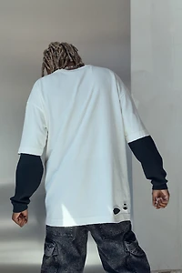 Oversized Fit Distressed-Look T-shirt