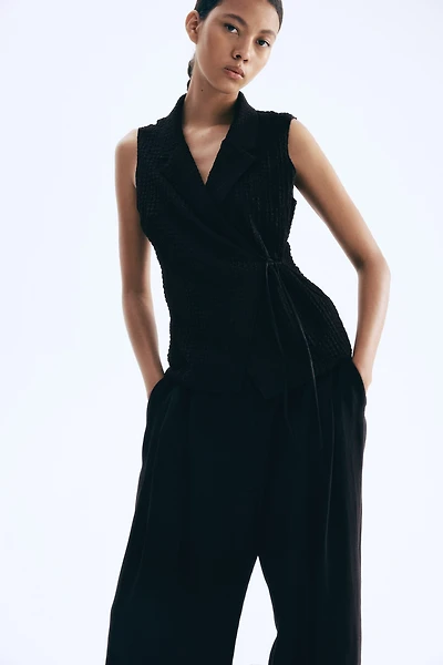 Textured Jersey Vest