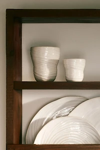 2-Pack Textured Stoneware Mugs