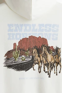 Kangourou imprimé décontracté