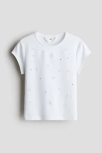 Haut ornementé en coton