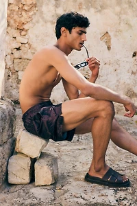 Patterned Swim Shorts