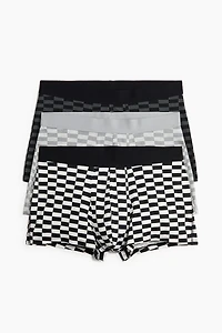 3-Pack Short Cotton Boxer Briefs