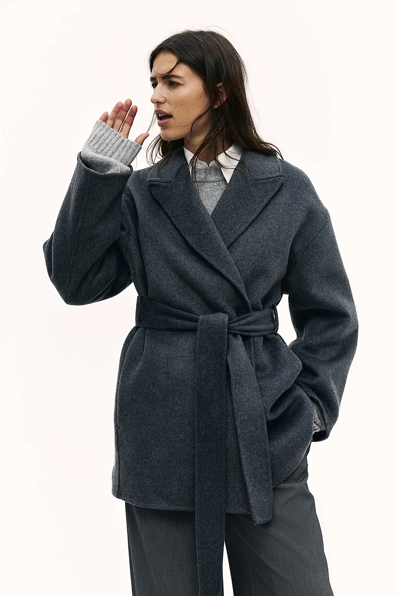 Wool-Blend Coat