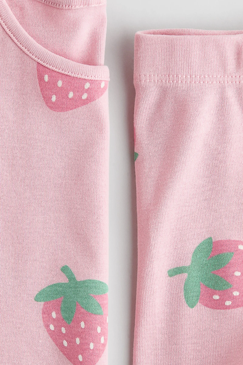 Snug Fit Printed Cotton Pajamas