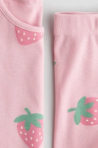 Snug Fit Printed Cotton Pajamas