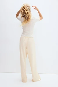 Textured Jersey Drawstring Pants