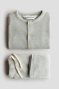 2-Piece Waffled Cotton Set