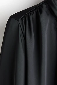 Tie-Neck Chiffon Blouse