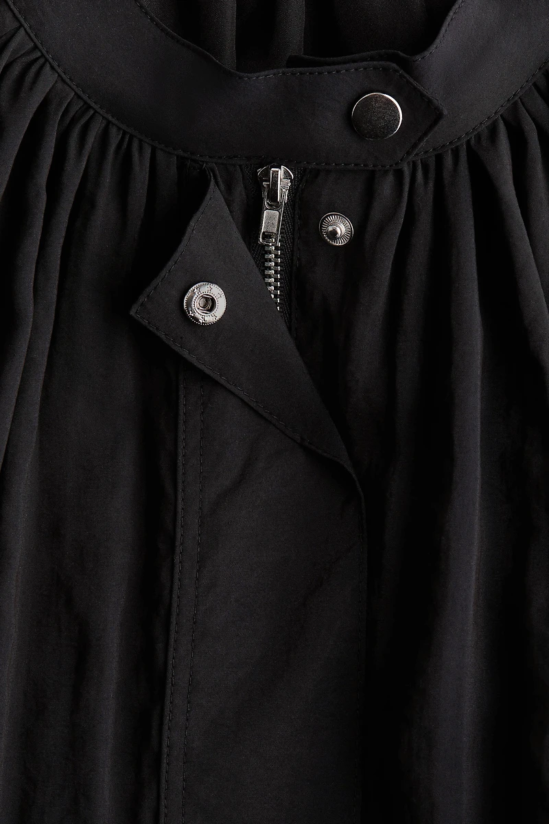 Balloon-Sleeved Modal Jacket