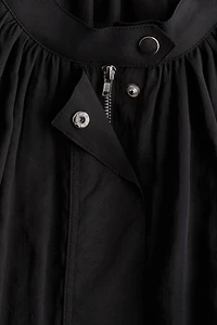 Balloon-Sleeved Modal Jacket