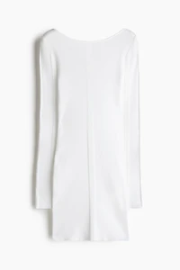 Robe moulante en tricot côtelé