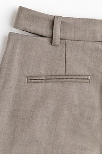 Pantalon en laine mélangée avec ouvertures