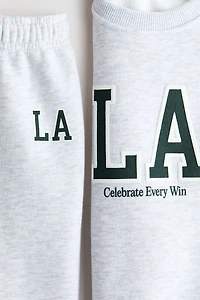 2-Piece Sweatsuit with Motif