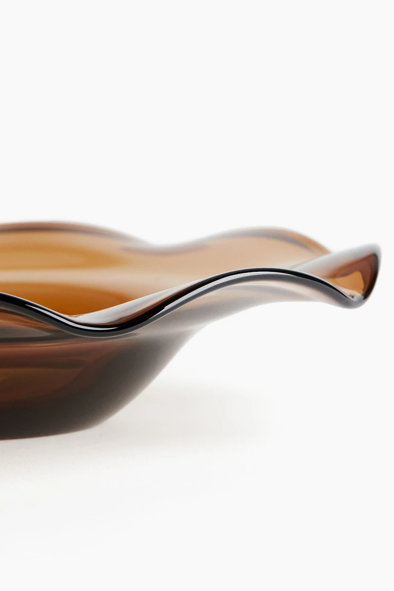 Bol peu profond en verre