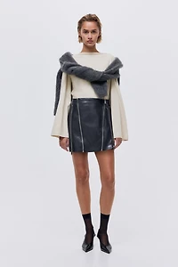 Haut à encolure bateau en coton