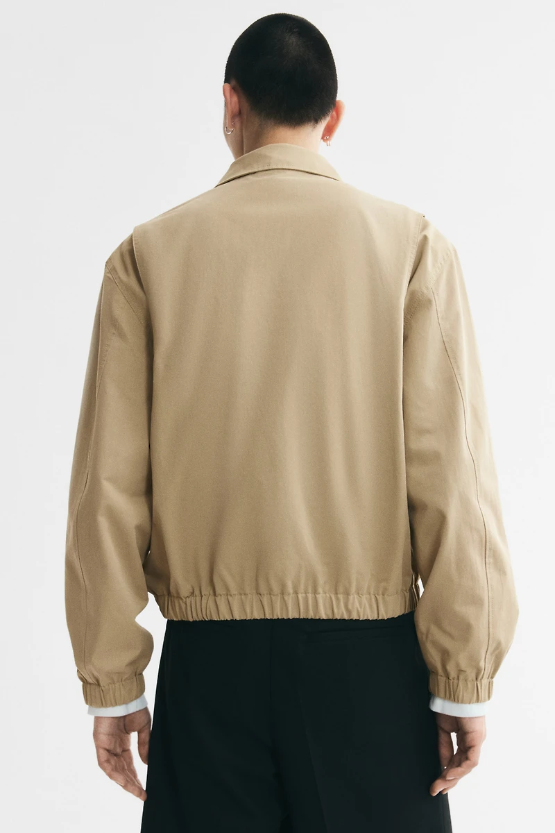 Veste en coton avec col