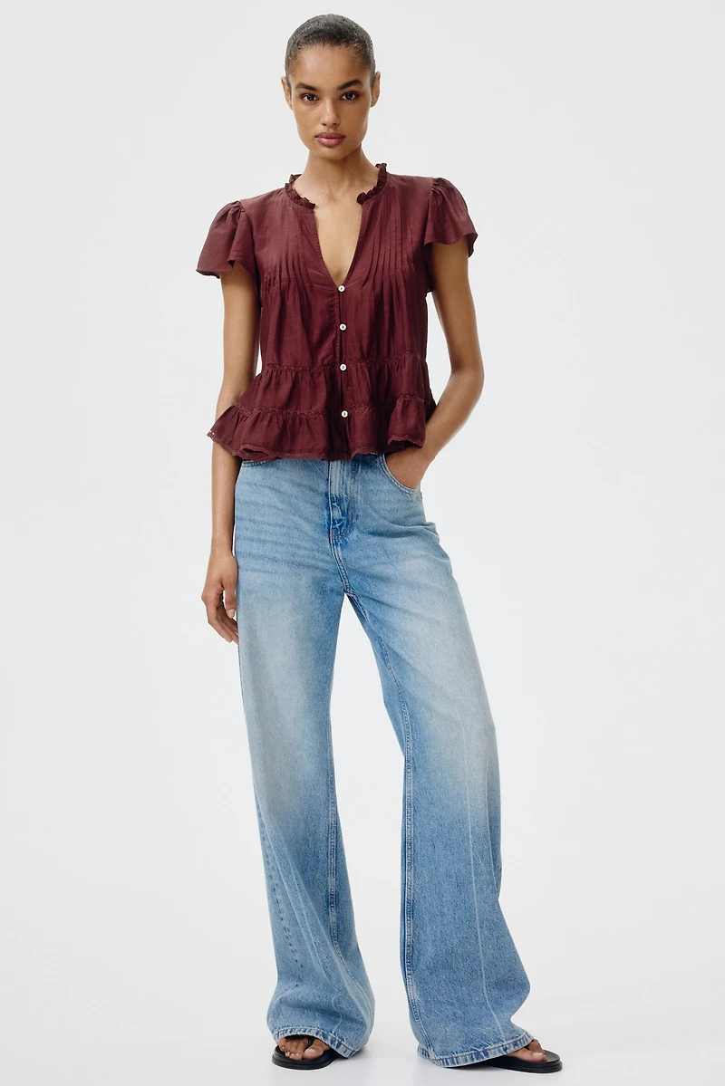 Puff-Sleeved Blouse