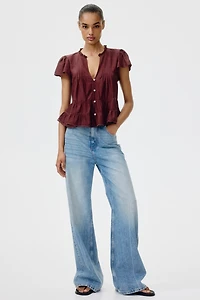 Puff-Sleeved Blouse