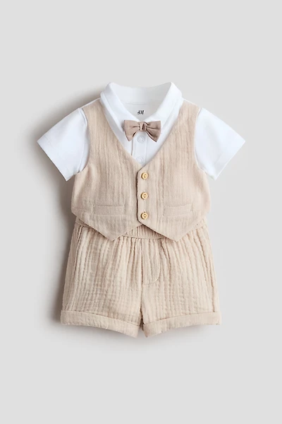 2-Piece Dressy Cotton Set