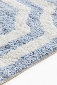Tapis de bain en coton touffeté