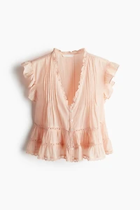 Blouse with Pintucks