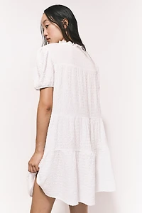 Robe en jersey froissé