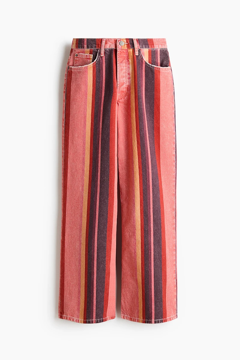 Cotton Denim Pants