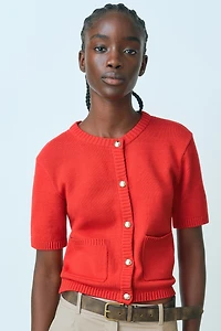 Short-Sleeved Cardigan