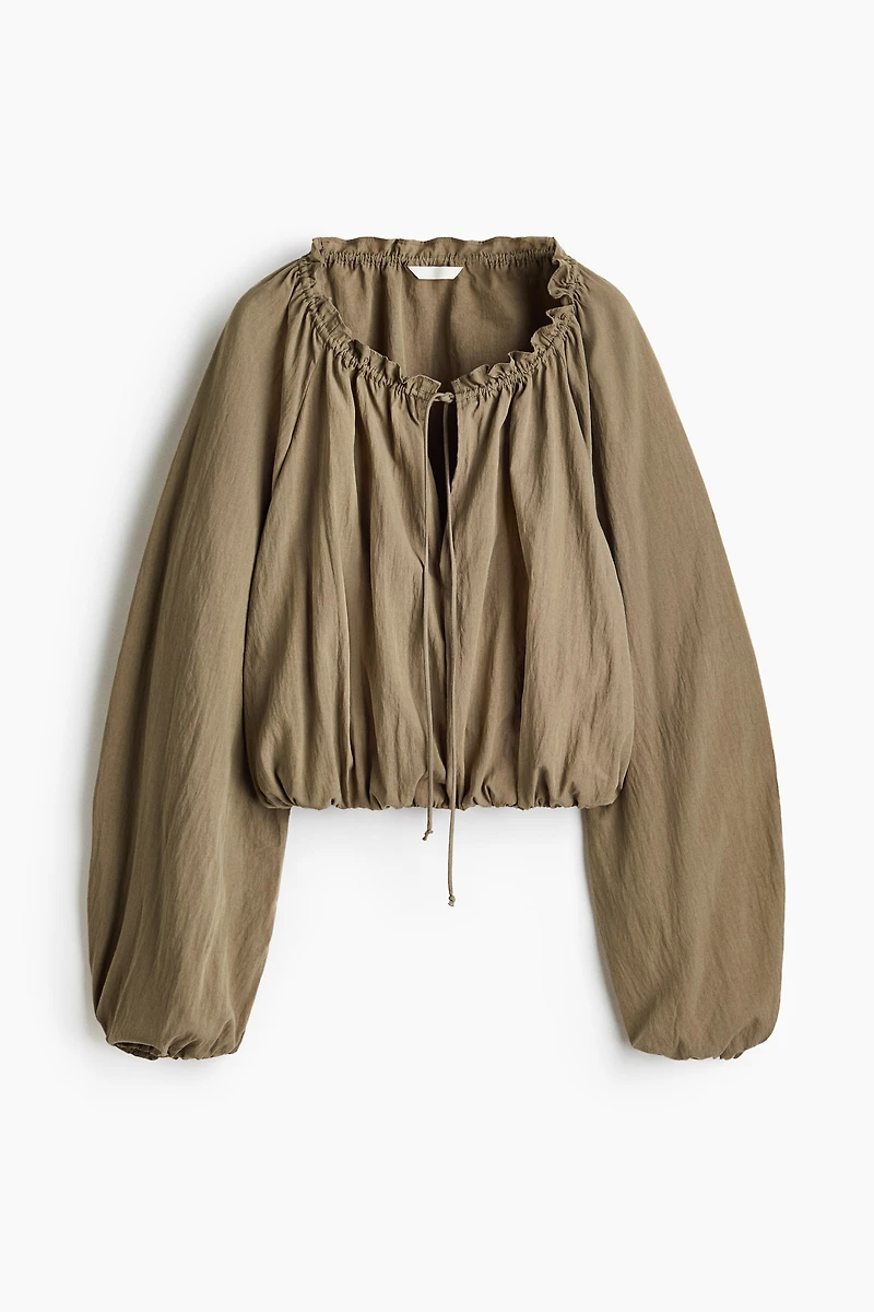 Bubble-Hem Blouse