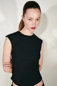 Haut en jersey texturé