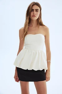 Peplum Bandeau Dress
