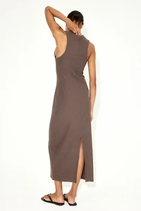 Rib-Knit Maxi Dress