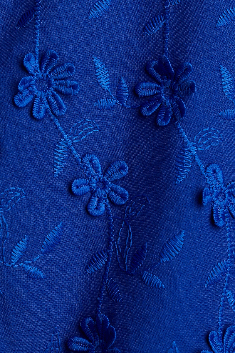Appliquéd Cotton Dress