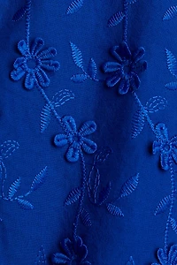 Appliquéd Cotton Dress