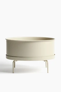 Large pot de fleurs avec support