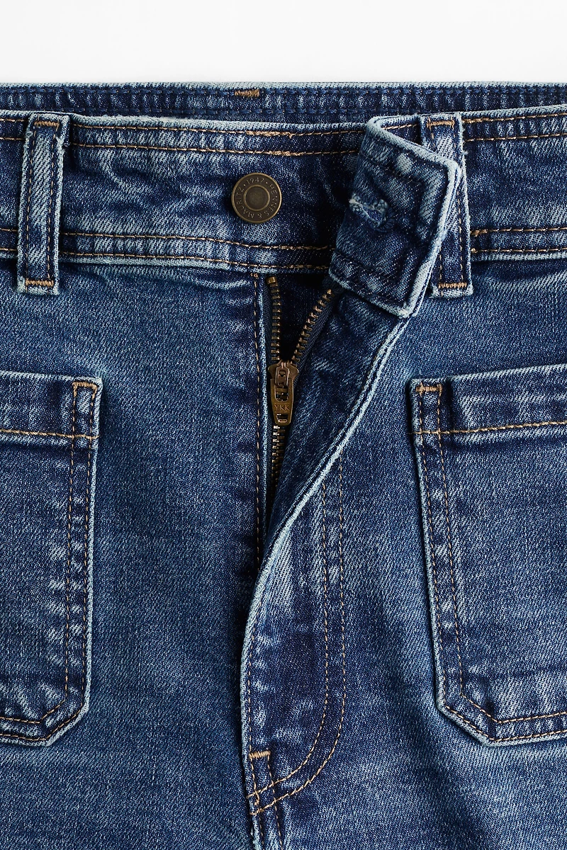 Jean évasé taille haute