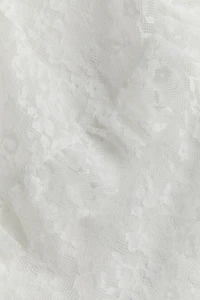 Ruffle-trimmed Lace Dress