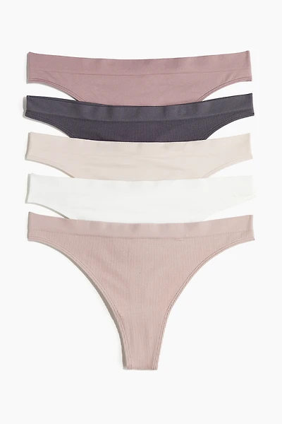 Lot de 5 culottes Tanga sans coutures