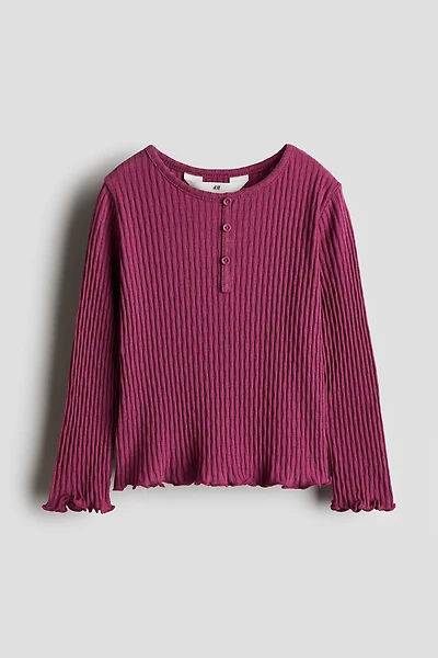 Pointelle Jersey Top