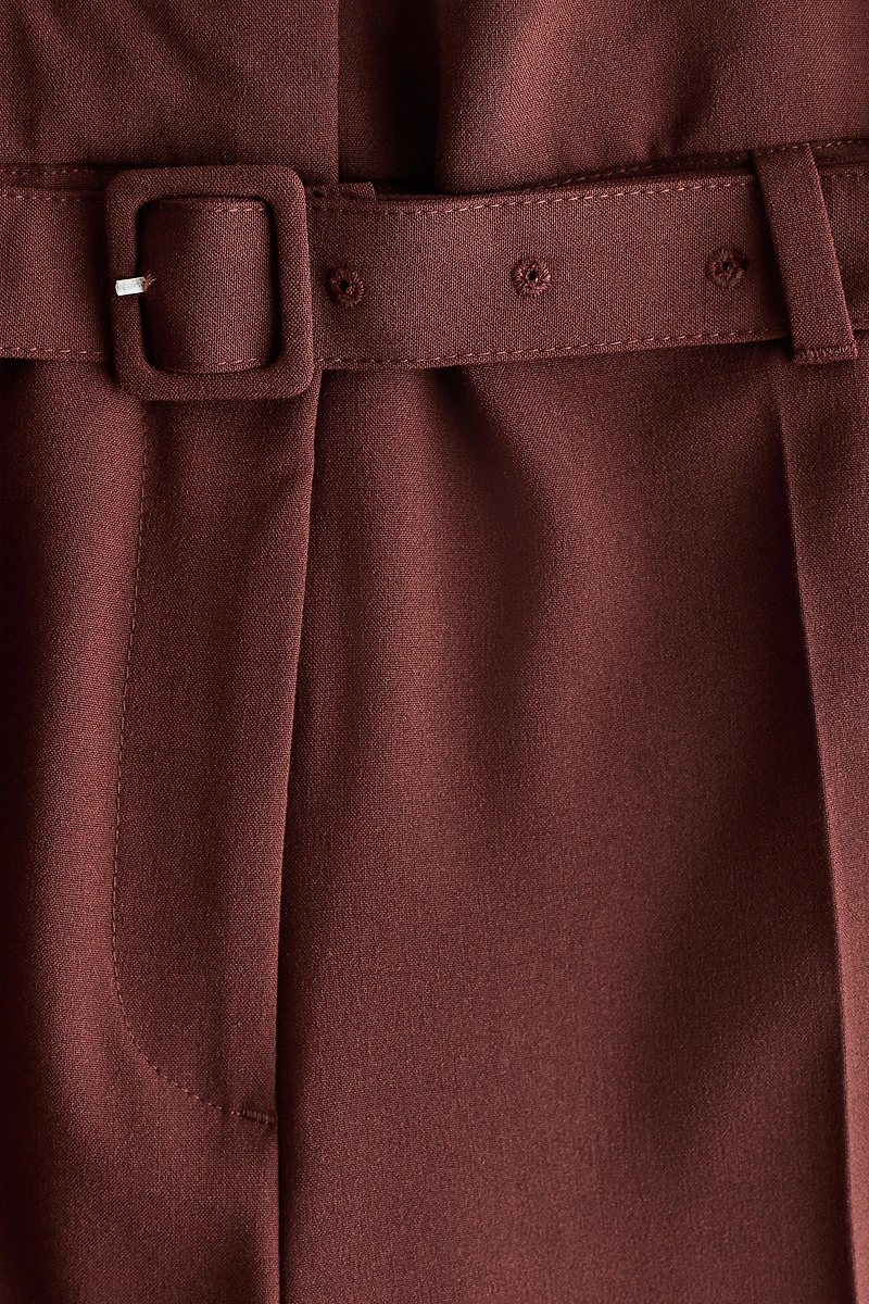 Paper-Bag Pants with Belt