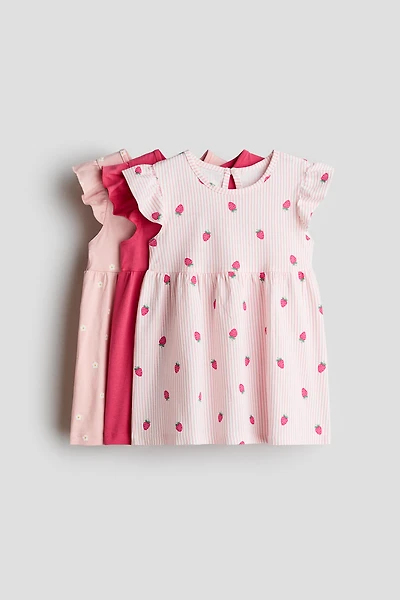 3-Pack Printed Cotton Dresses