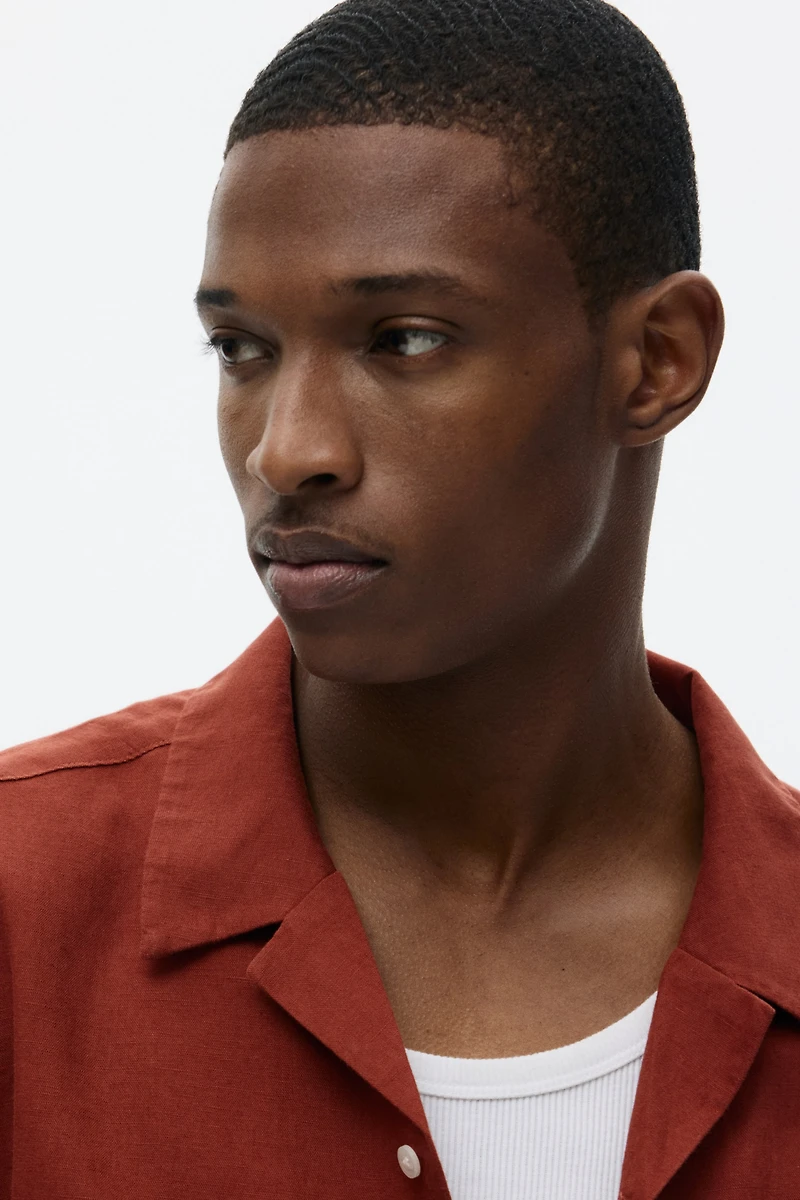 Relaxed-Fit Linen-Blend Resort Shirt