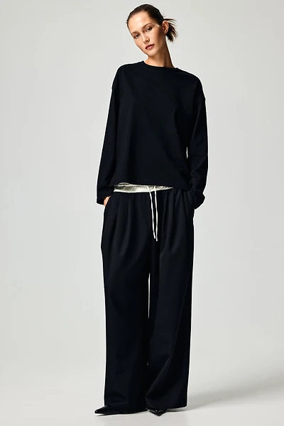 Long-Sleeved Cotton Top