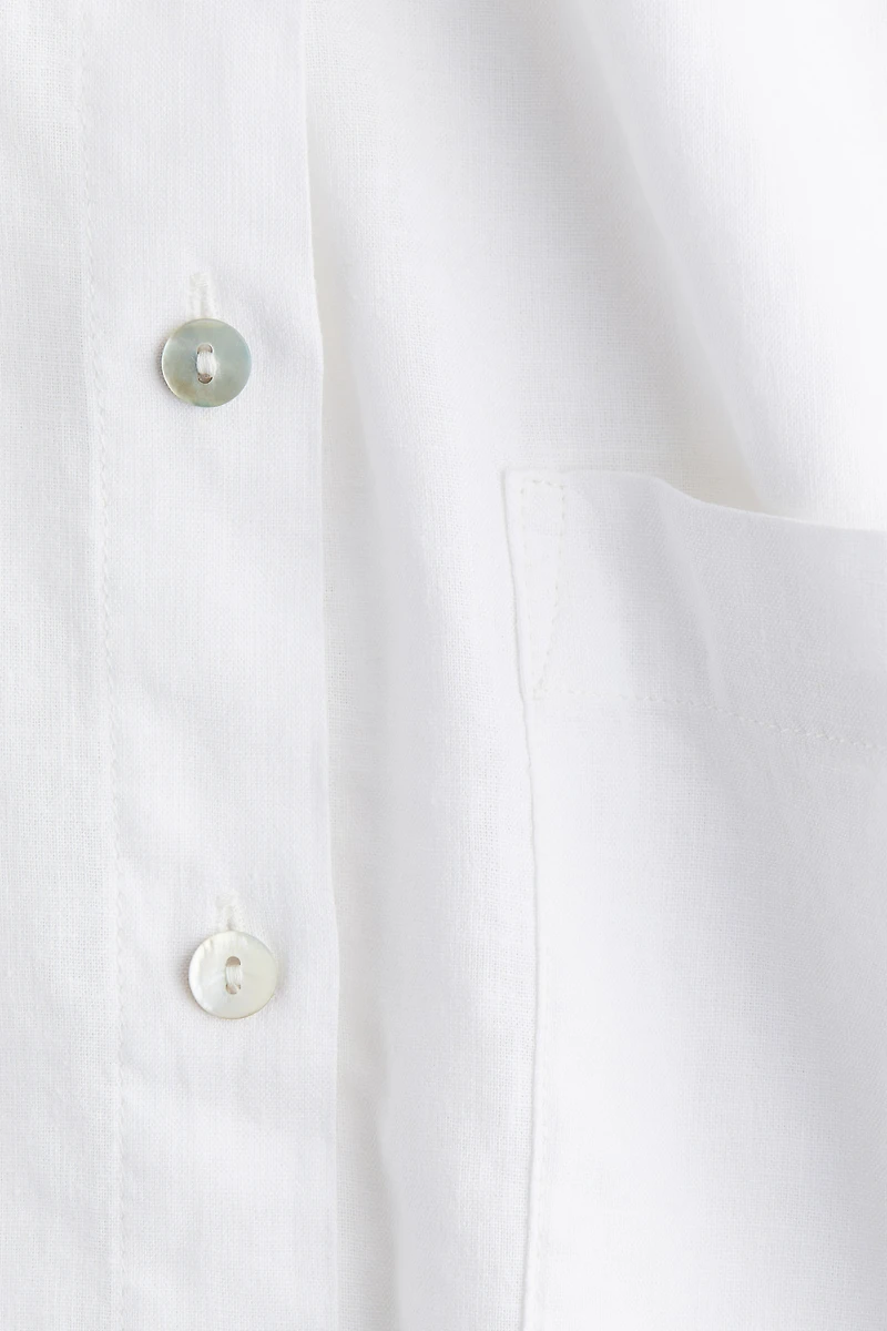 Chemise en lin mélangé