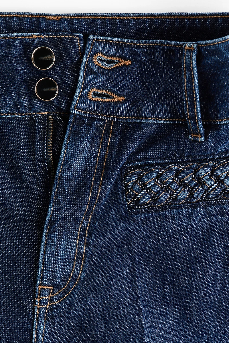 Jean ample taille haute