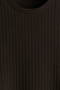 Regular Fit Rib-knit T-shirt