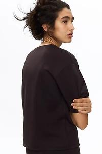 Boxy jersey top