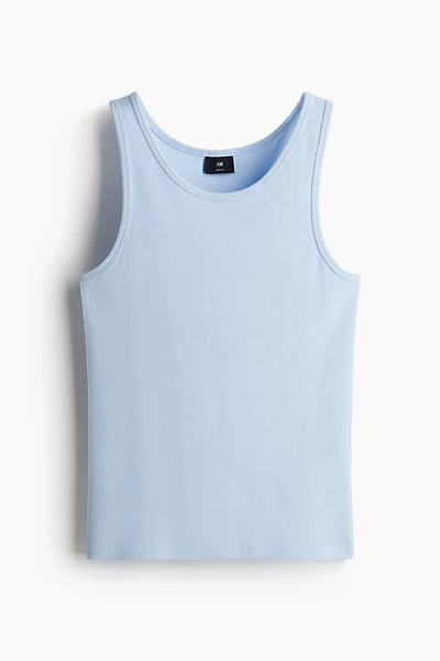 Slim Fit Ribbed Tank Top