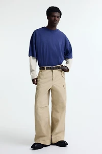 Pantalon cargo ample